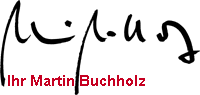 Faksimile Martin Buchholz Faksimile Martin Buchholz