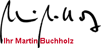 Faksimile Martin Buchholz